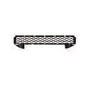 New CAPA Certified NSF Certified Premium Replacement Front Bumper Grille, Matte-Black