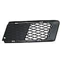 New Standard Replacement Front Driver Side Bumper Cover Grille, Without Turbo, Matte-Black