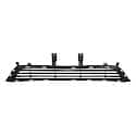 New CAPA Certified Standard Replacement Front Bumper Cover Grille, Matte-Black