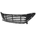 New CAPA Certified NSF Certified Premium Replacement Front Bumper Grille, Black With Chrome Surround