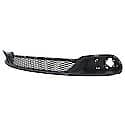 Front Bumper Cover Grille, Matte-Dark Gray, Made Of PP Plastic