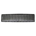 New Standard Replacement Front Bumper Center Grille, Without Active Cruise Control, Matte Black