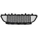 New Standard Replacement Front Bumper Center Grille, Sedan Without Active Cruise Control Matte-Black