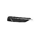 Passenger Side Bumper Insert, For Use Without Fog Lights, Black/Chrome