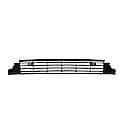 New Standard Replacement Front Bumper Grille, With Park Assist Sensor Holes, Black