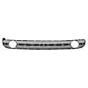 New Standard Replacement Front Bumper Cover Grille, Black With Fog Lights