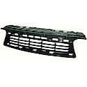 New CAPA Certified Standard Replacement Front Bumper Cover Grille, Matte-Black