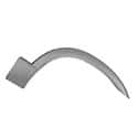 Front Passenger Side Wheel Arch Trim, Made Of Plastic