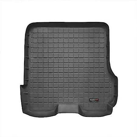 Cargo Area Liner: Raised Edges, Black, Custom Blended TPO (Thermopolyolefin), Non-Skid