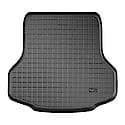 Cargo Area Liner: Raised Edges, Black, Custom Blend TPO, Non-Skid, To Back Of 2nd Row Seat