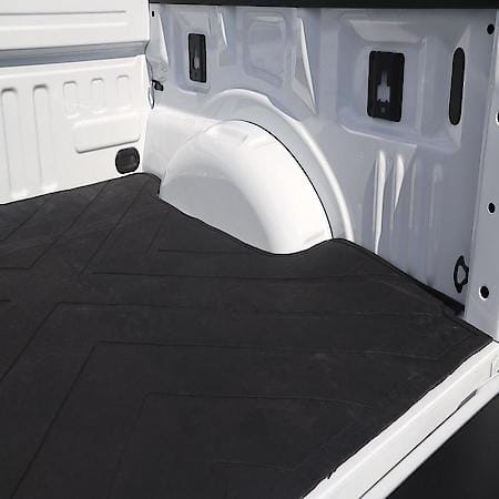Truck Bed Mat: Cut To Fit, Without Raised Edges, 3/8 Inch Thick, Black, Rubber