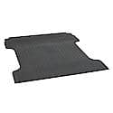 Cut To Fit, Without Raised Edges, 97.25"L X 64" W, Black, Rubber