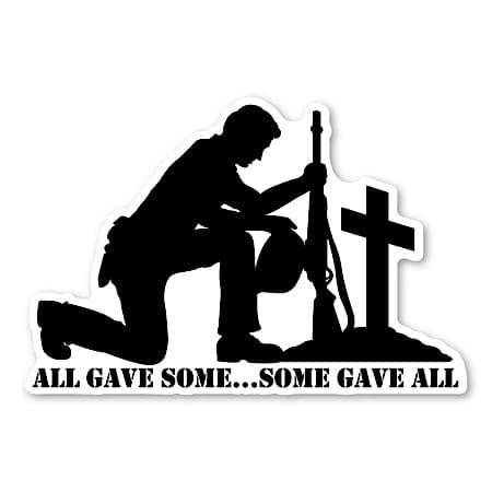 All Gave Some...Some Gave All Magnet: Car Magnet, 6.5" x 4.375, 1 Pack