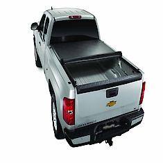 TrailFX Tonneau Cover: Soft Roll-Up, Lockable W/ Tailgate Handle, Black ...