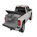 Tonneau Cover: Soft Tri-Fold, Lockable w/ Tailgate Handle, Black Vinyl, Aluminum Rails, NIS 21-17