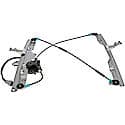 Front Driver Side Window Regulator & Motor Assembly: Power, 1 Pack