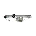 Rear Driver Side Power Window Regulator Assembly; Without Motor Fits Sedan/Wagon