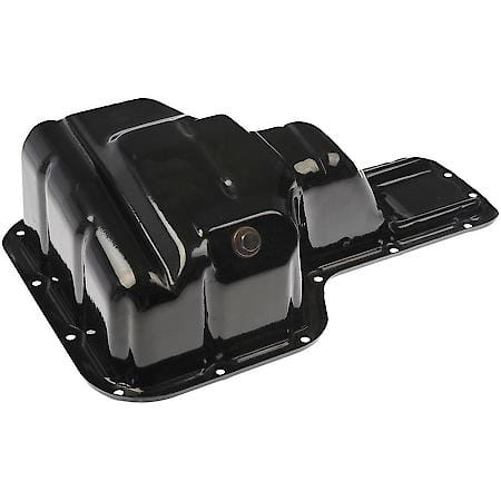 Engine Oil Pan: Direct Fit, Steel, Rear Sump