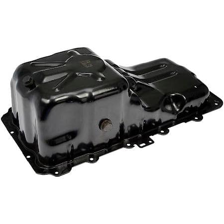 Engine Oil Pan: Direct Fit, Steel, Center Sump