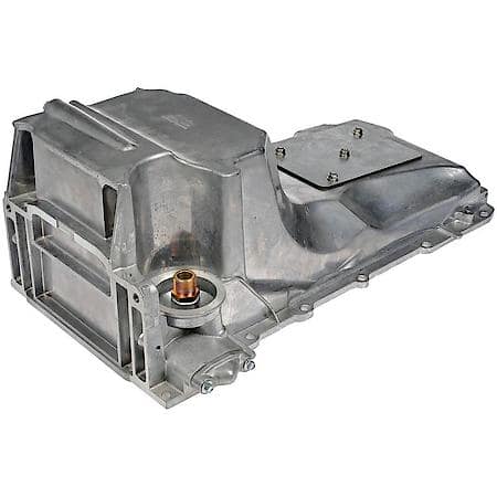 Engine Oil Pan: Direct Fit, Aluminum, Center Sump, 5 Quart