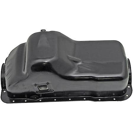 Engine Oil Pan: Direct Fit, Steel, Rear Sump, 5 Quart