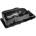 Engine Oil Pan: Direct Fit, Steel, Front Sump