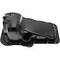 Engine Oil Pan: Direct Fit, Steel, Rear Sump, 5 Quart