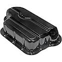 Engine Oil Pan: Direct Fit, Steel, Front Sump