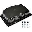 Engine Oil Pan: Direct Fit, Steel, Rear Sump