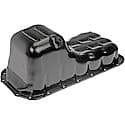 Engine Oil Pan: Direct Fit, Steel, Rear Sump