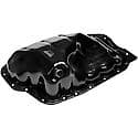 Engine Oil Pan: Direct Fit, Steel, Front Sump