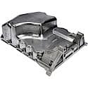 Engine Oil Pan: Direct Fit, Aluminum, Center Sump, 5 Quart