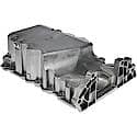 Engine Oil Pan: Direct Fit, Aluminum, Center Sump, 5 Quart