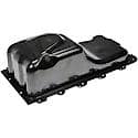 Engine Oil Pan: Direct Fit, Steel, Rear Sump, 5 Quart