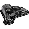 Engine Oil Pan: Direct Fit, Steel, Front Sump, 5.5 Quart