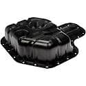 Engine Oil Pan: Direct Fit, Steel, Front Sump, 7 Quart