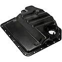 Engine Oil Pan: Direct Fit, Steel, Center Sump, 8 Quart