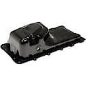 Engine Oil Pan: Direct Fit, Steel, Rear Sump, 5 Quart