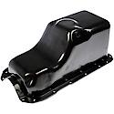 Engine Oil Pan: Direct Fit, Steel, Front Sump, 5 Quart