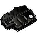 Engine Oil Pan: Direct Fit, Steel, Center Sump, 4.2 Quart