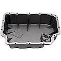 Engine Oil Pan: Direct Fit, Aluminum, Center Sump, 12.5 Quart