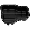 Engine Oil Pan: Direct Fit, Steel, Front Sump, 4.2 Quart