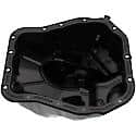 Engine Oil Pan: Direct Fit, Steel, Center Sump, 4.2 Quart