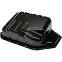 Engine Oil Pan: Direct Fit, Coated Steel, Rear Sump, 4.2 Quart