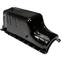 Engine Oil Pan: Direct Fit, Coated Steel, Rear Sump, 32 Quart