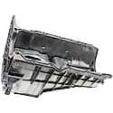 Engine Oil Pan: Direct Fit, Aluminum, Front Sump, 4.5 Quart