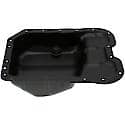 Engine Oil Pan: Direct Fit, Steel, Center Sump, 4.5 Quart