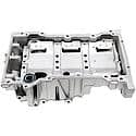 Engine Oil Pan: Direct Fit, Aluminum, Front Sump, 6 Quart