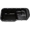 Engine Oil Pan: Direct Fit, Steel, Front Sump, 5 Quart