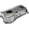 Engine Oil Pan: Direct Fit, Aluminum, Center Sump, 5.5 Quart